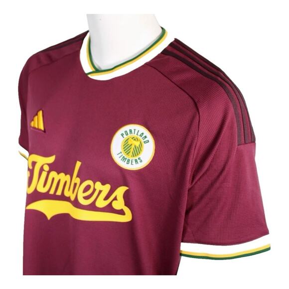 ADIDAS Portland Timbers Men's XL Crimson Archive Team Jersey 2024 MSRP $150 - Picture 4 of 13